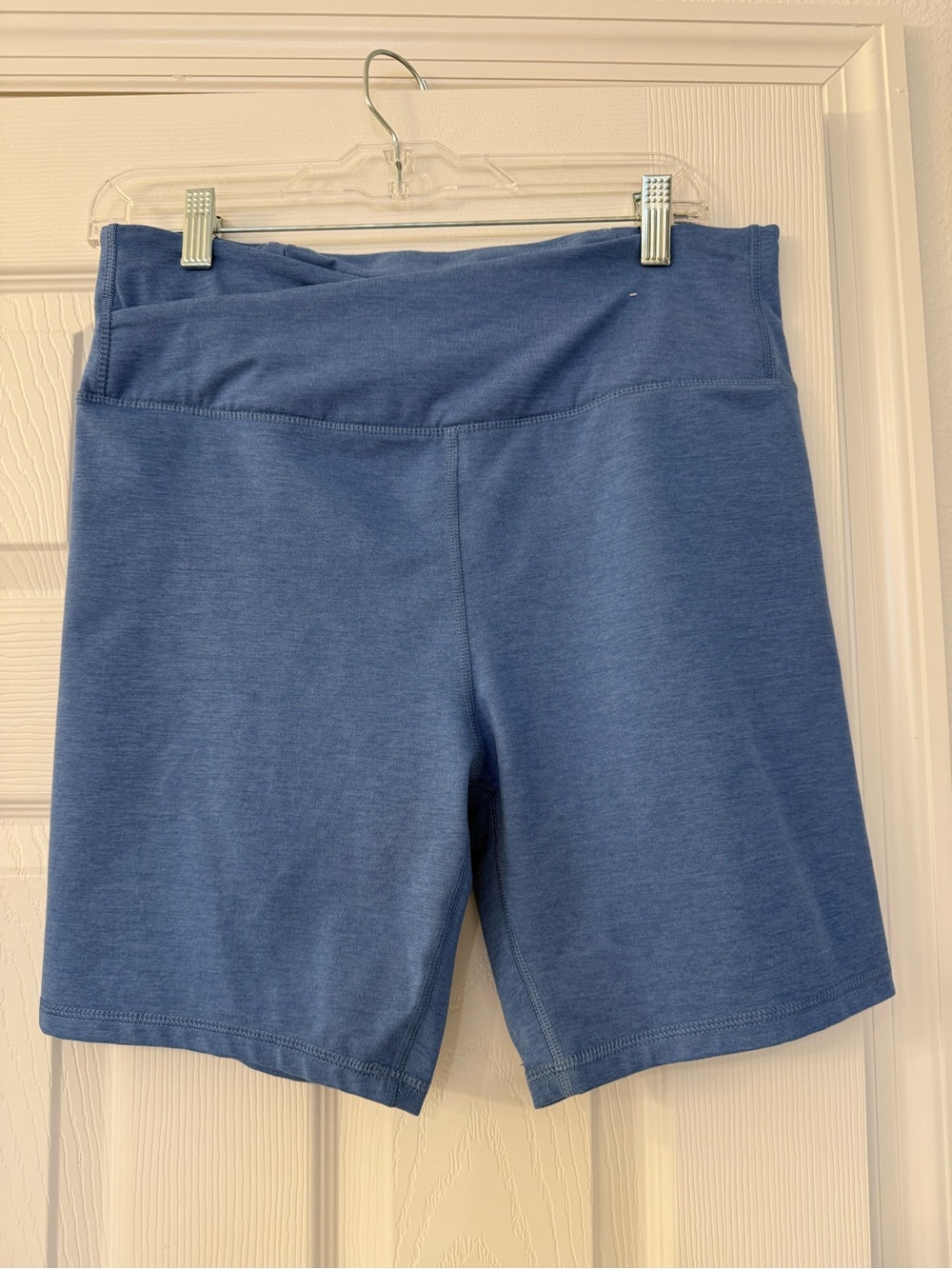 Outdoor Voices Mid-Rise Bike Shorts in Slate Blue